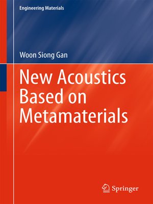 cover image of New Acoustics Based on Metamaterials